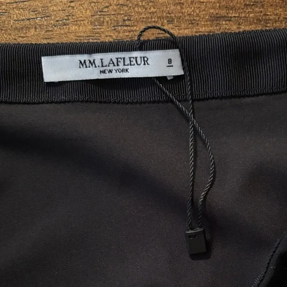 MM. LaFleur Size 8 Wrap Skirt Pencil Straight Lined Career Pinstripe